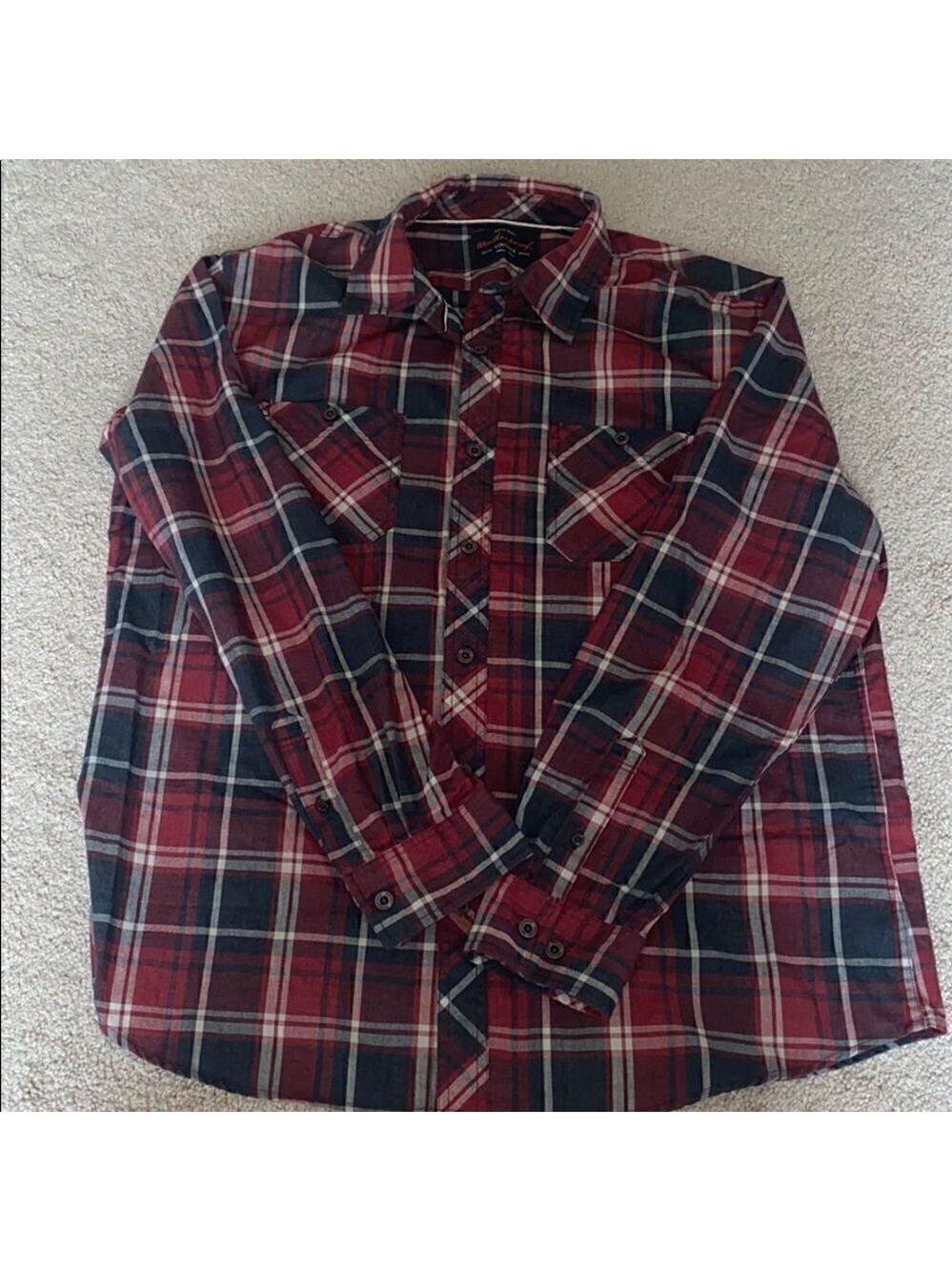 Vintage Flannel Red Black Weatherproof